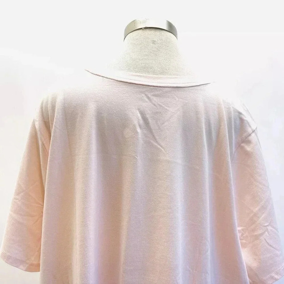 New SONOMA Women Short Sleeve Round Neck Pullover Pink T-Shirt Plus Size 4X - Picture 9 of 10